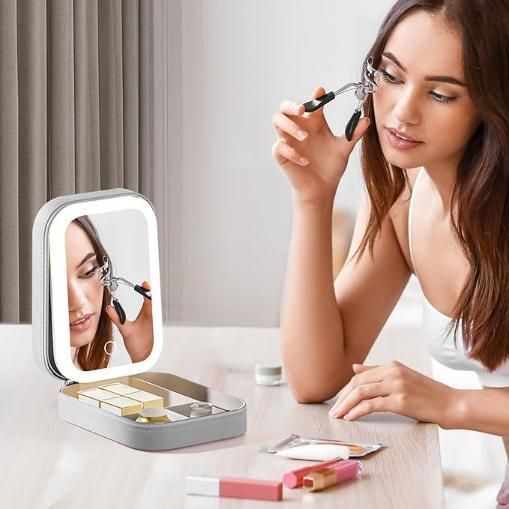LumiVault™ Luxury LED Jewelry Organizer Mirror