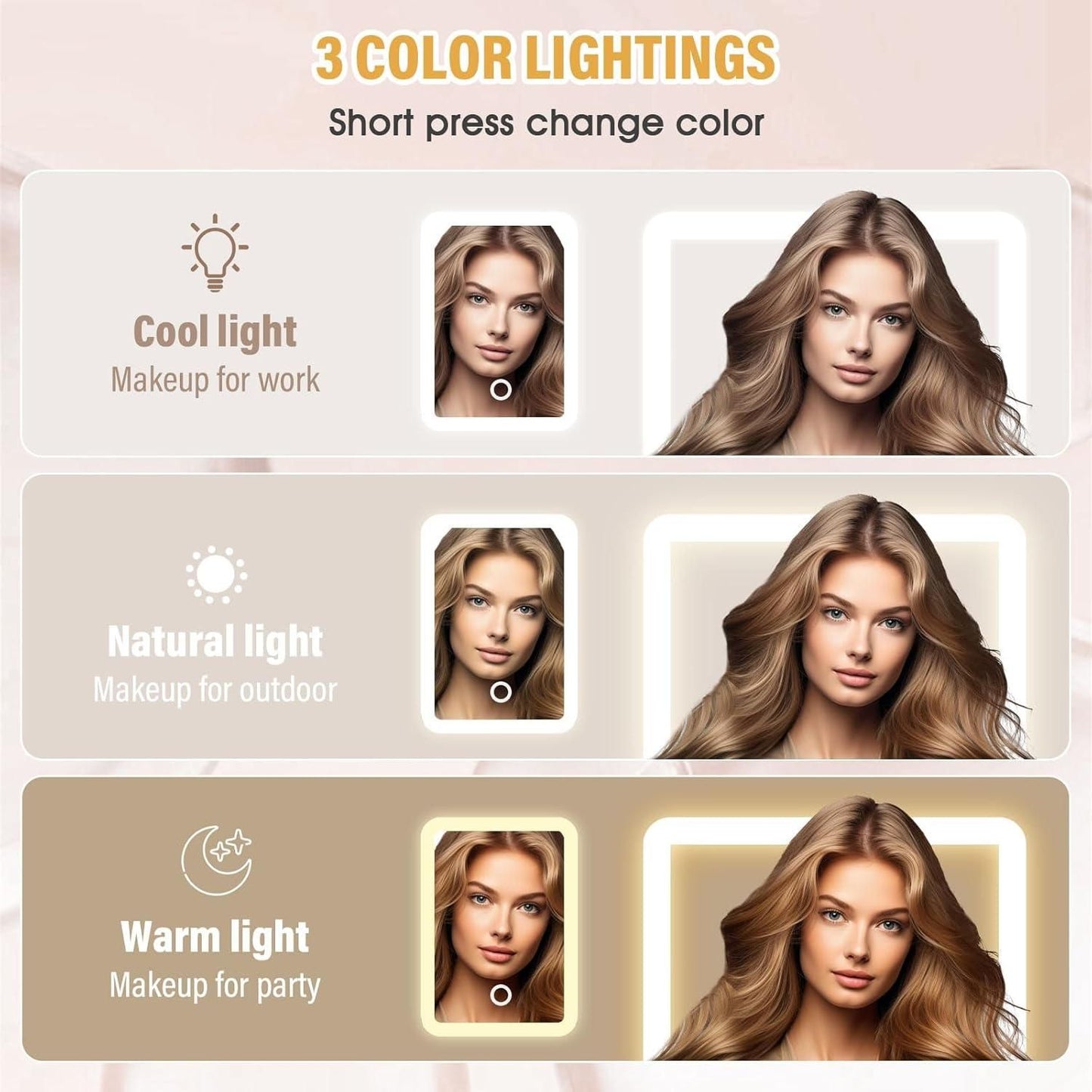 LumiVault™ Luxury LED Jewelry Organizer Mirror