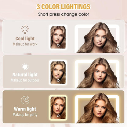 LumiVault™ Luxury LED Jewelry Organizer Mirror