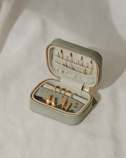 Rectangle Peach Leather Jewellery Box, For Gifting