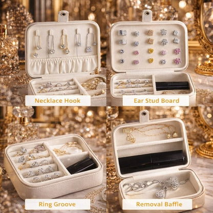 Rectangle Peach Leather Jewellery Box, For Gifting