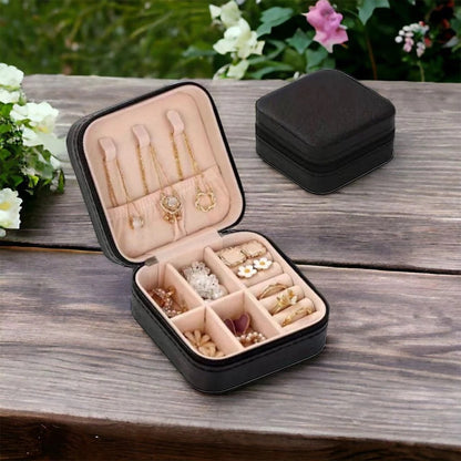 Rectangle Peach Leather Jewellery Box, For Gifting